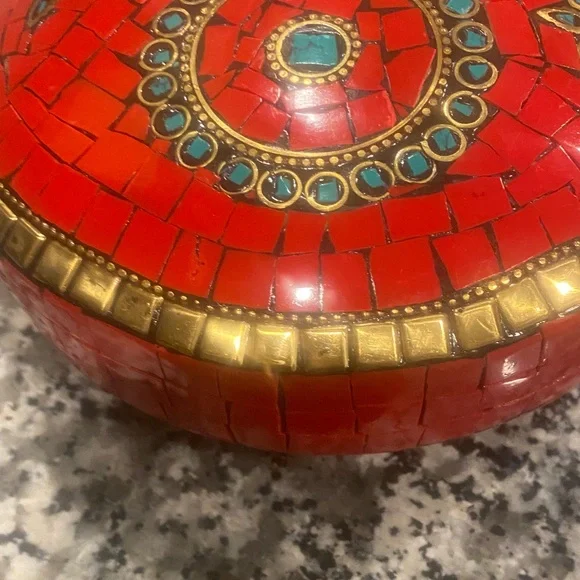 NWT Antik Kraft BGA-IN26 small metal clutch with bronze chain strap - Picture 15 of 15